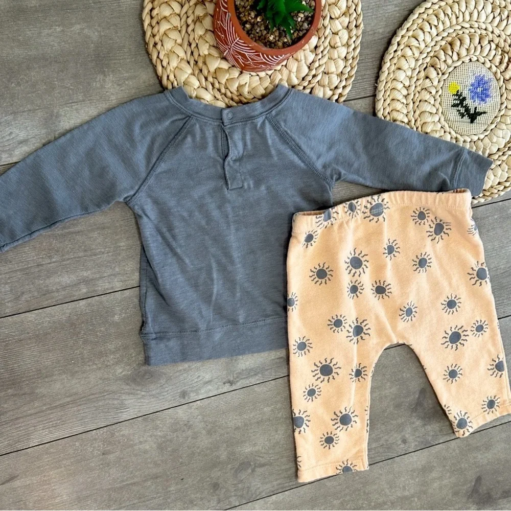 Grayson Mini ‘Mama’s Sunshine’ Boho Casual Outfit Set - 12 Months Baby Boy Girl